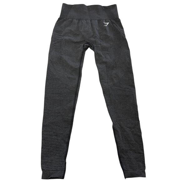 Gymshark Leggings Womens Small Gray Energy Seamless High Waisted Athletic Yoga - Picture 1 of 8